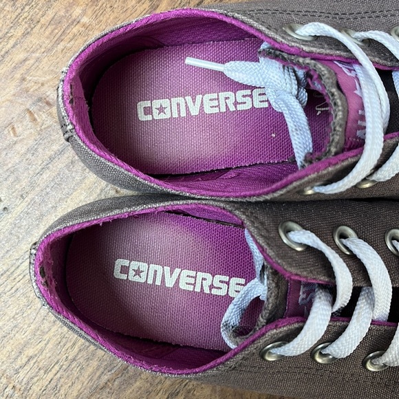Converse Women's All Star Low Top Shoes Purple Converse Sneakers Size 6 - Picture 10 of 15